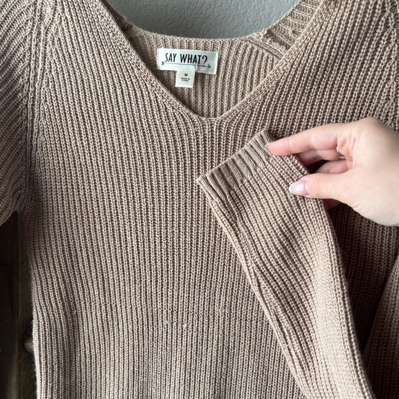 SAY WHAT - sweater dress size M - Picture 6 of 6